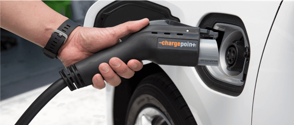 chargepoint car EV getting charged