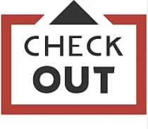 Checkin_Checkout Check-out graphic