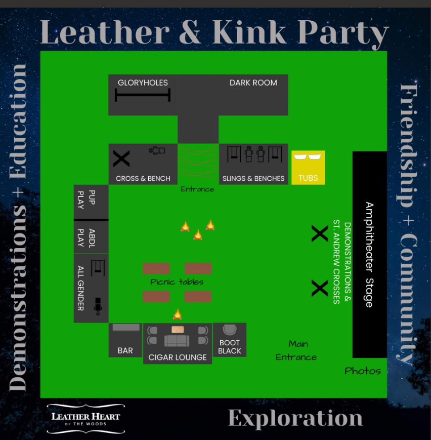 Kink Party Floorplan Kink Party Floorplan